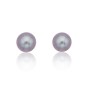 9ct White Gold 6-6.5mm Pink Freshwater Pearl Earrings