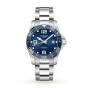 Longines HydroConquest Mens Watch L37804966 Blue Dial Ceramic Bezel Steel Bracelet