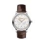 Montblanc Star Legacy Automatic Date Mens Watch 128684 White Dial Brown Leather Strap