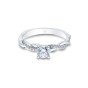 Platinum Brilliant Cut 0.65ct Diamond Twist Solitaire Ring