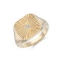 Yellow Gold Plated Square Signet Ring