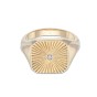 Yellow Gold Plated Square Signet Ring