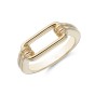 Yellow Gold Plated Link Signet Ring