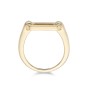 Yellow Gold Plated Link Signet Ring