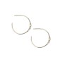 Yellow Gold Plated Twisted Hoop Earrings