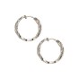 Yellow Gold Plated Chain Hoop Earrings