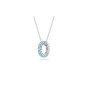 Swarovski Exalta Aquamarine Drop Pendant