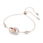 Swarovski Lilia Rose Plated Interlink Circle Bracelet 5636498