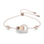 Swarovski Lilia Rose Plated Interlink Circle Bracelet 5636498