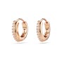 Swarovski Matrix Rose Gold-Tone Plated Hoop Earrings 5690669