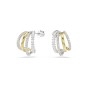 Swarovski Two-Tone Mixed Cut Hyperbola Earrings 5699718