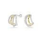 Swarovski Two-Tone Mixed Cut Hyperbola Earrings 5699718