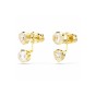 Swarovski Imber Asymmetrical Mixed Cut Gold Tone Plated Drop Earrings 5705461