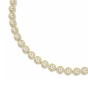Swarovski Una Angelic Round Cut Gold Tone Plated Tennis Necklace 5720505
