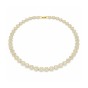 Swarovski Una Angelic Round Cut Gold Tone Plated Tennis Necklace 5720505