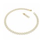 Swarovski Una Angelic Round Cut Gold Tone Plated Tennis Necklace 5720505