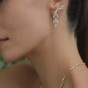 Carat* London Skylar Marquise Cut Cubic Zirconia Climber Earrings CE925Y-SKYL