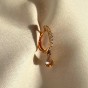 Carat* London Yellow Gold Plated Leni Hoop Morganite Earrings CE925Y-LENI-MG