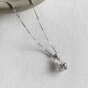 CARAT* 9ct White Gold 0.75ct Cubic Zirconia Cecile Necklace CN9KW-CECI-W75