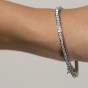 CARAT* Kayla White Gold Plated Cubic Zirconia Bracelet CB925W-KAYL-W2-L