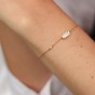 CARAT* Linden Emerald Cut Cubic Zirconia Gold Vermeil Bracelet CB925Y-LIND