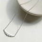 Carat* London Carissa Silver Cubic Zirconia Graduated Necklace CN925W-CARI