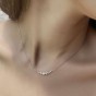 Carat* London Carissa Silver Cubic Zirconia Graduated Necklace CN925W-CARI