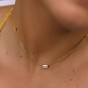 CARAT* Linden Emerald Cut Cubic Zirconia Gold Vermeil Necklace CN925Y-LIND