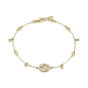 Gucci Interlocking Gold 0.22ct Diamond Bracelet YBA729403003 - Size M