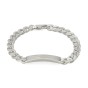 Gucci Interlocking Tag Chunky Silver Bracelet YBA774054001 - Size M