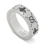 Gucci Signature Sterling Silver Bee Motif 6mm Ring YBC728389002