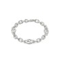 Gucci Interlocking Silver Chain Bracelet YBA620798002 - Size L