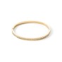 Coeur De Lion Gold Plated White Crystal Bangle 0127_1816