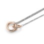 Olivia Burton Classic Entwine Silver & Rose Gold Plated Necklace 24100003