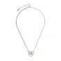 Olivia Burton Classic Entwine Silver & Rose Gold Plated Necklace 24100003