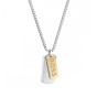 BOSS Devon Two Tone Tag Necklace 1580576