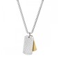 BOSS Devon Two Tone Tag Necklace 1580576