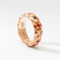 Fabergé Treillage Brushed Rose Gold & Multicoloured Gemstone Set Ring 2