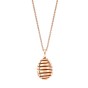 Fabergé Essence Rose Gold Spiral Egg Pendant Necklace 1396PE2585 1