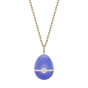 Fabergé Essence Yellow Gold Locket with Blue Lacquer and Heart Shaped Blue Sapphire Surprise Pendant 1246FP2854  2