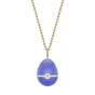 Fabergé Essence Yellow Gold Locket with Blue Lacquer and Heart Shaped Blue Sapphire Surprise Pendant 1246FP2854  2