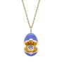 Fabergé Essence Yellow Gold Locket with Blue Lacquer and Heart Shaped Blue Sapphire Surprise Pendant 1246FP2854  1