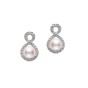 Mikimoto Ruyi 6.5mm Pearl and Diamond Earrings PEH 5446 W