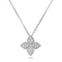 Roberto Coin Princess Flower 0.19ct Diamond Petal Pendant Necklace