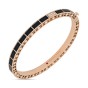 Roberto Coin 18ct Rose Gold Art Deco 5.28ct Black Jade 0.07ct Diamond Bangle ADV888BA2255_RB/B