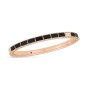 Roberto Coin 18ct Rose Gold Art Deco 5.28ct Black Jade 0.07ct Diamond Bangle ADV888BA2255_RB/B