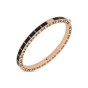 Roberto Coin 18ct Rose Gold Art Deco 5.28ct Black Jade 0.07ct Diamond Bangle ADV888BA2255_RB/B
