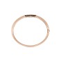 Roberto Coin 18ct Rose Gold Princess Flower 0.19ct Diamond and Black Jade Bangle ADV888BA2230_RG