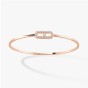 Messika Move Uno Pavé Flex Rose Gold 0.18ct Diamond Bangle 11134-RG