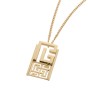 Balmain 18ct Yellow Gold Labyrinth Frieze Pendant ABAJ02NL00001